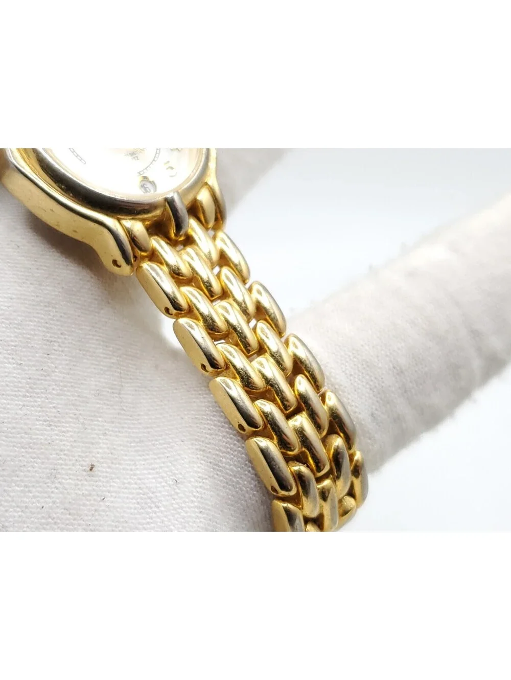 Jaclyn Smith Watch Womens New Battery Gold Tone Date Dial 24mm
